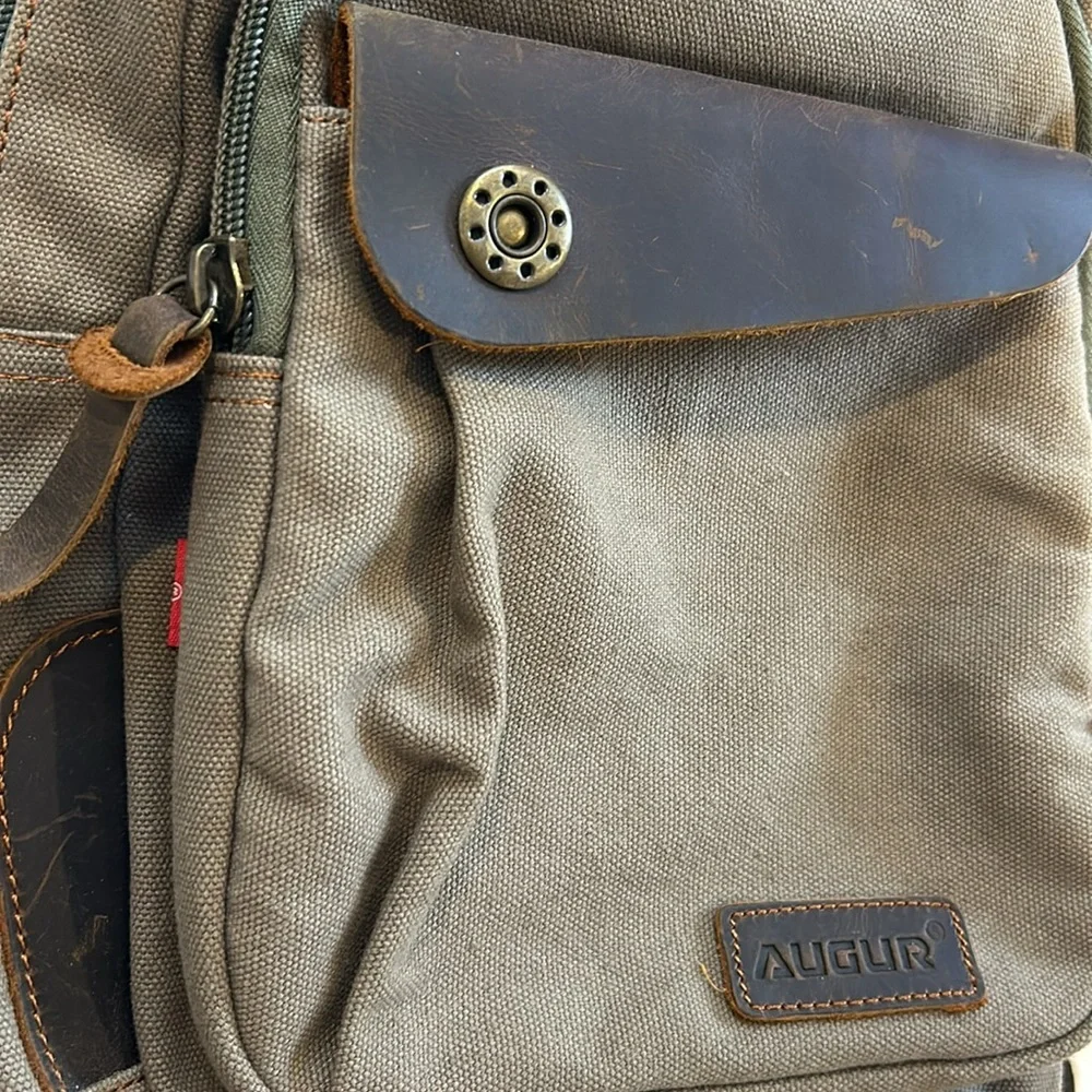 Mini canvas backpack